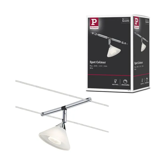 Paulmann Colmar 94138 Seilspot chrom satin einzeln
