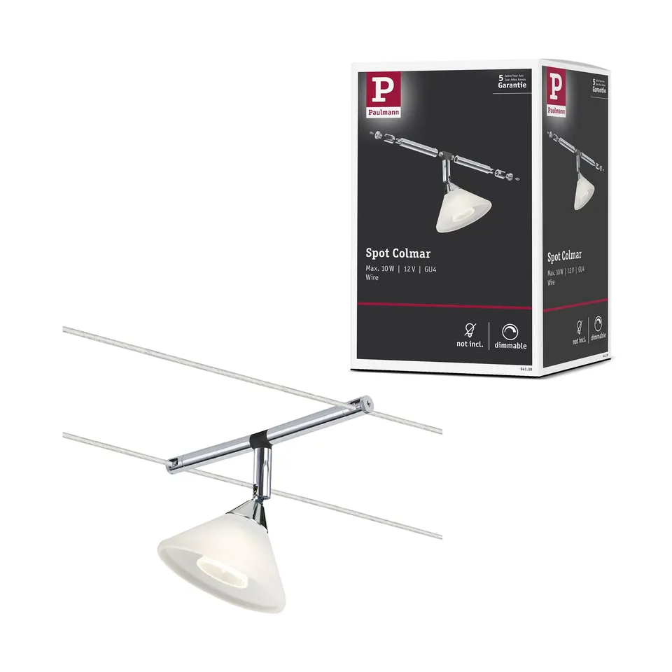 Paulmann Colmar 94138 Seilspot chrom satin einzeln