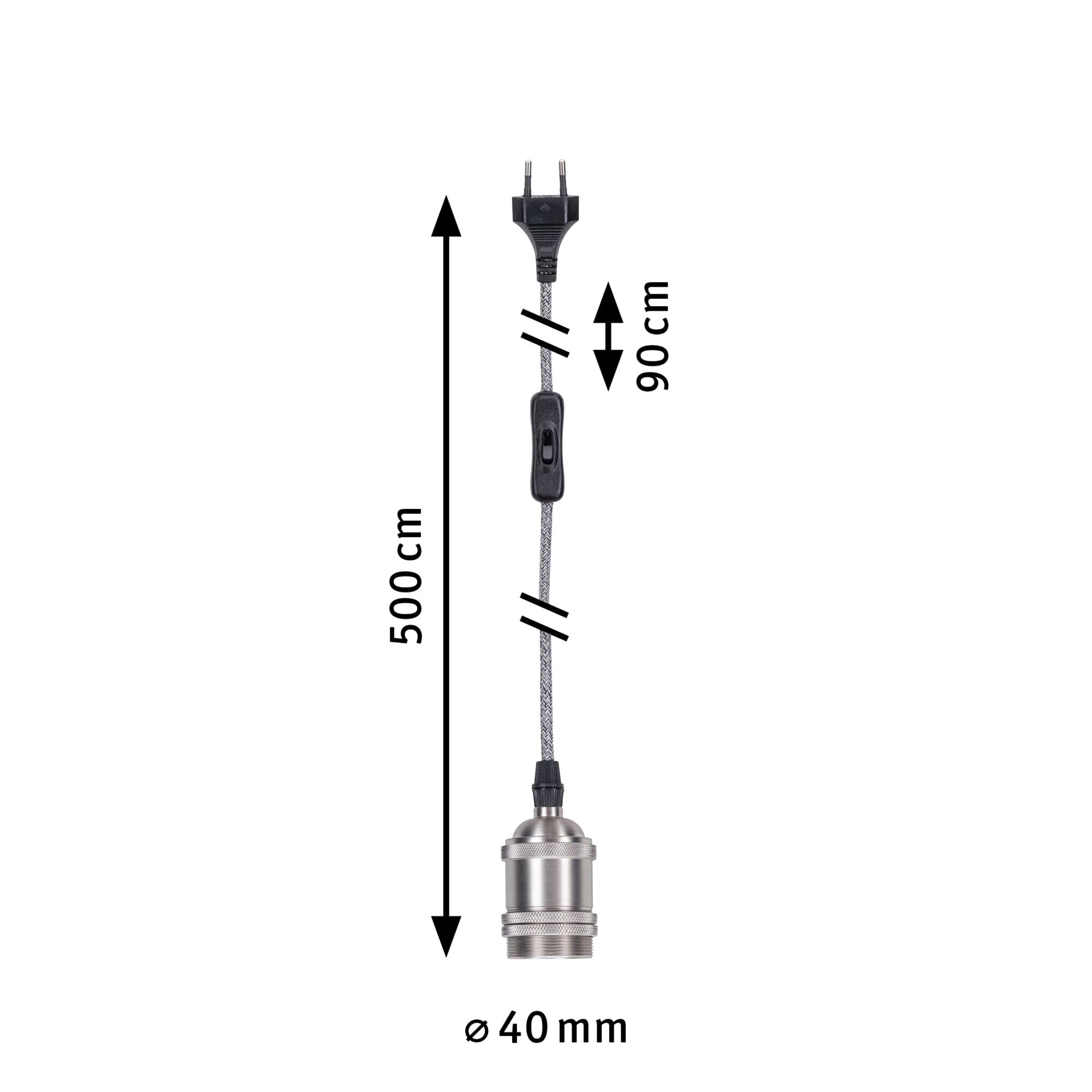 Paulmann Neordic 79771 Eldar Pendelleuchte Grau E27