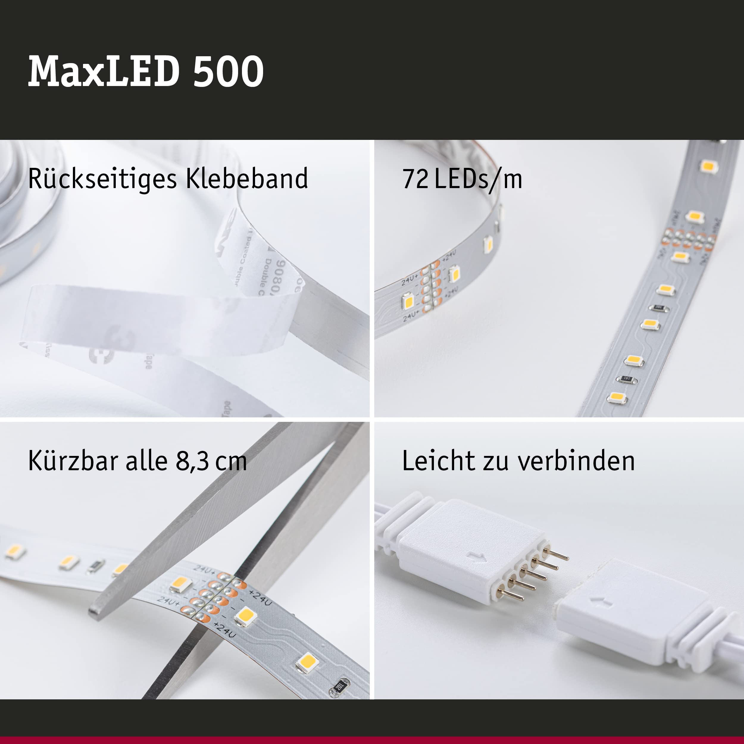 Paulmann MaxLED 706.04 LED-Streifen-Set silber