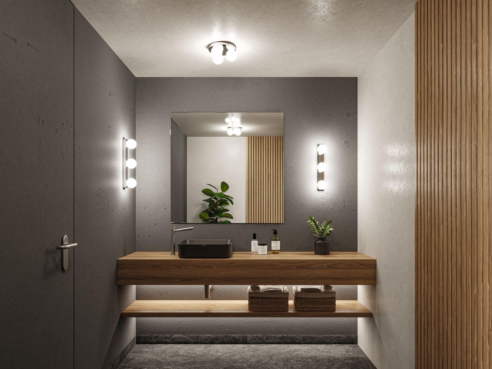 Paulmann Selection Bathroom Gove 71062 Deckenleuchte 3er Chrom IP44