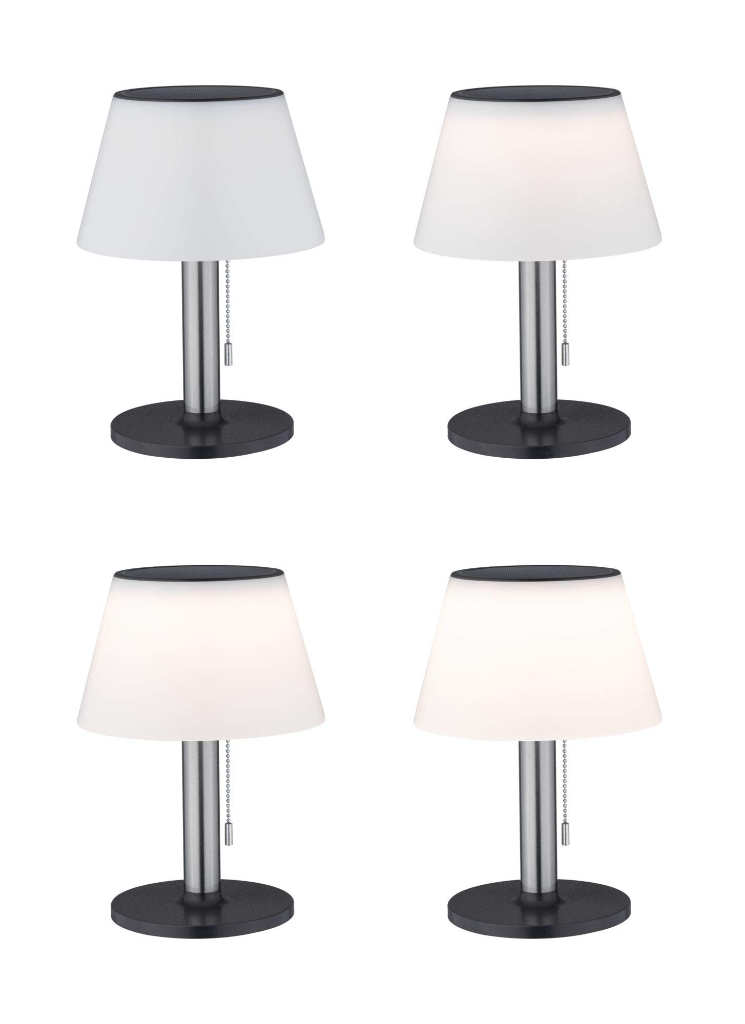 Paulmann 94309 Lillesol Solar Tischleuchte Edelstahl 3000K