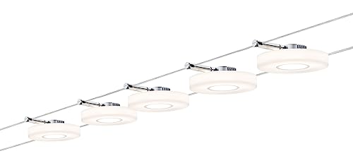 Paulmann DiscLED Seilsystem Set 5x4W warmweiß chrom