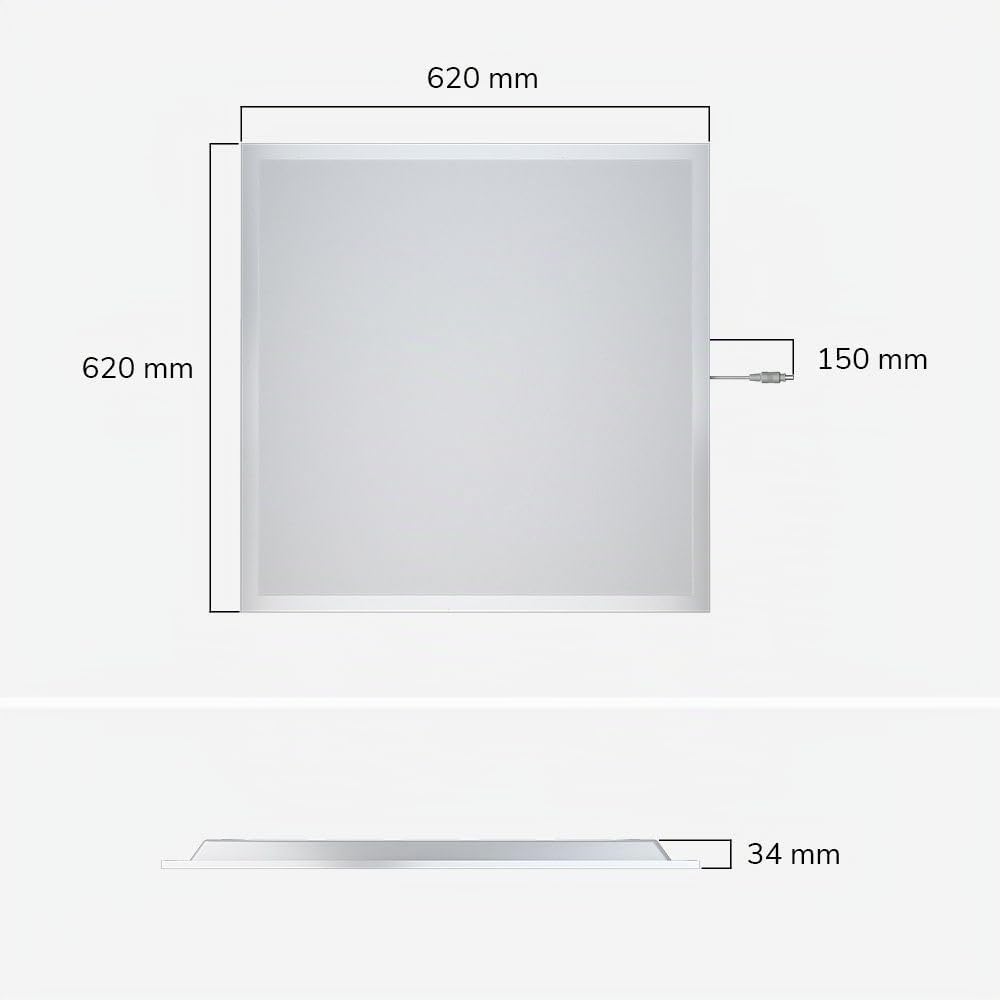 Hoftronic LED Panel 62x62 36W Warmweiß 3000K Standard