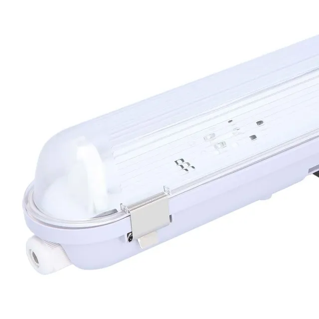 Hoftronic Feuchtraumleuchte 120 cm T8 Grau IP65 Leergehäuse