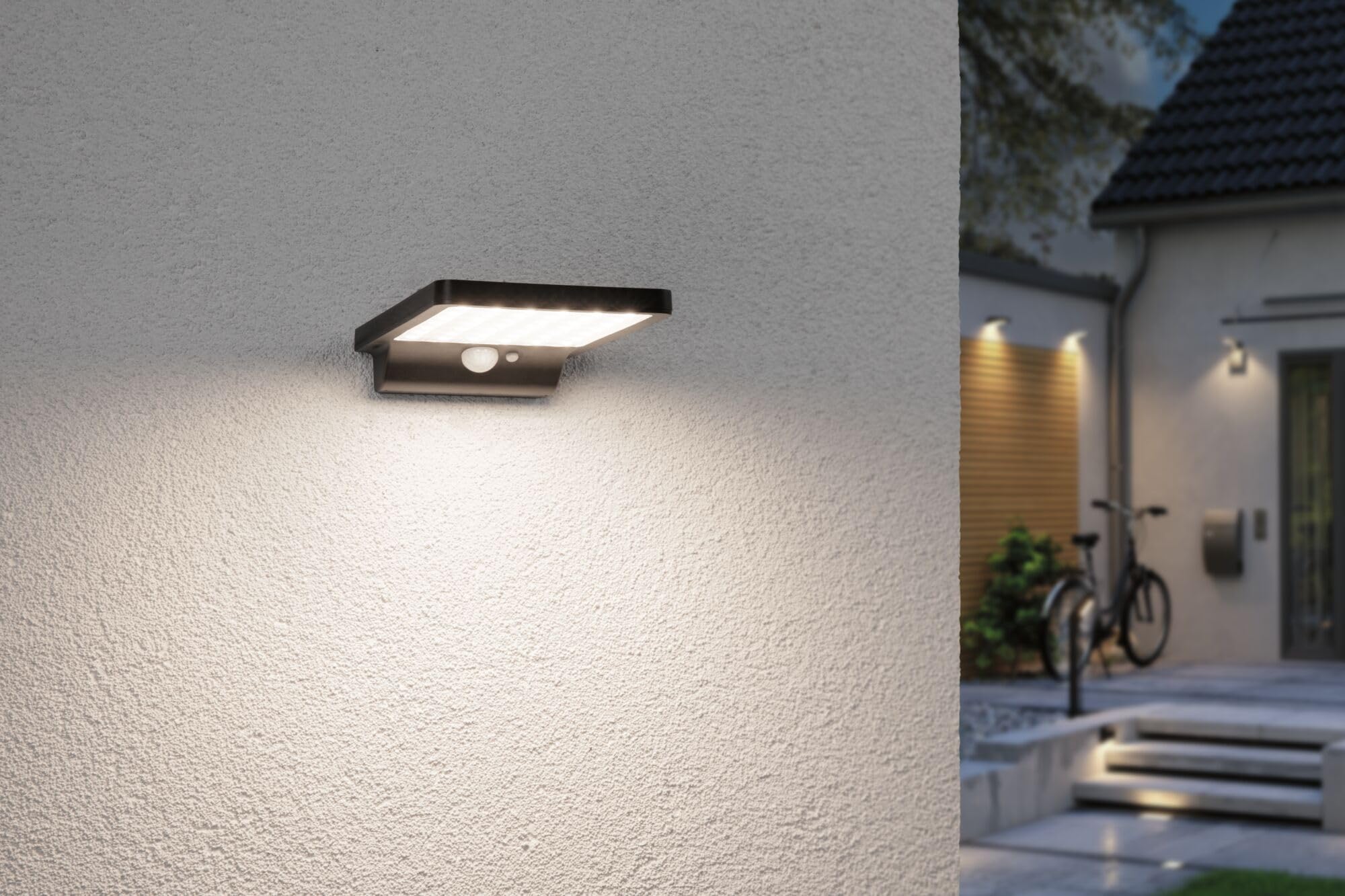 Paulmann Solveig 95393 Solar-Wandleuchte schwarz 3000 K