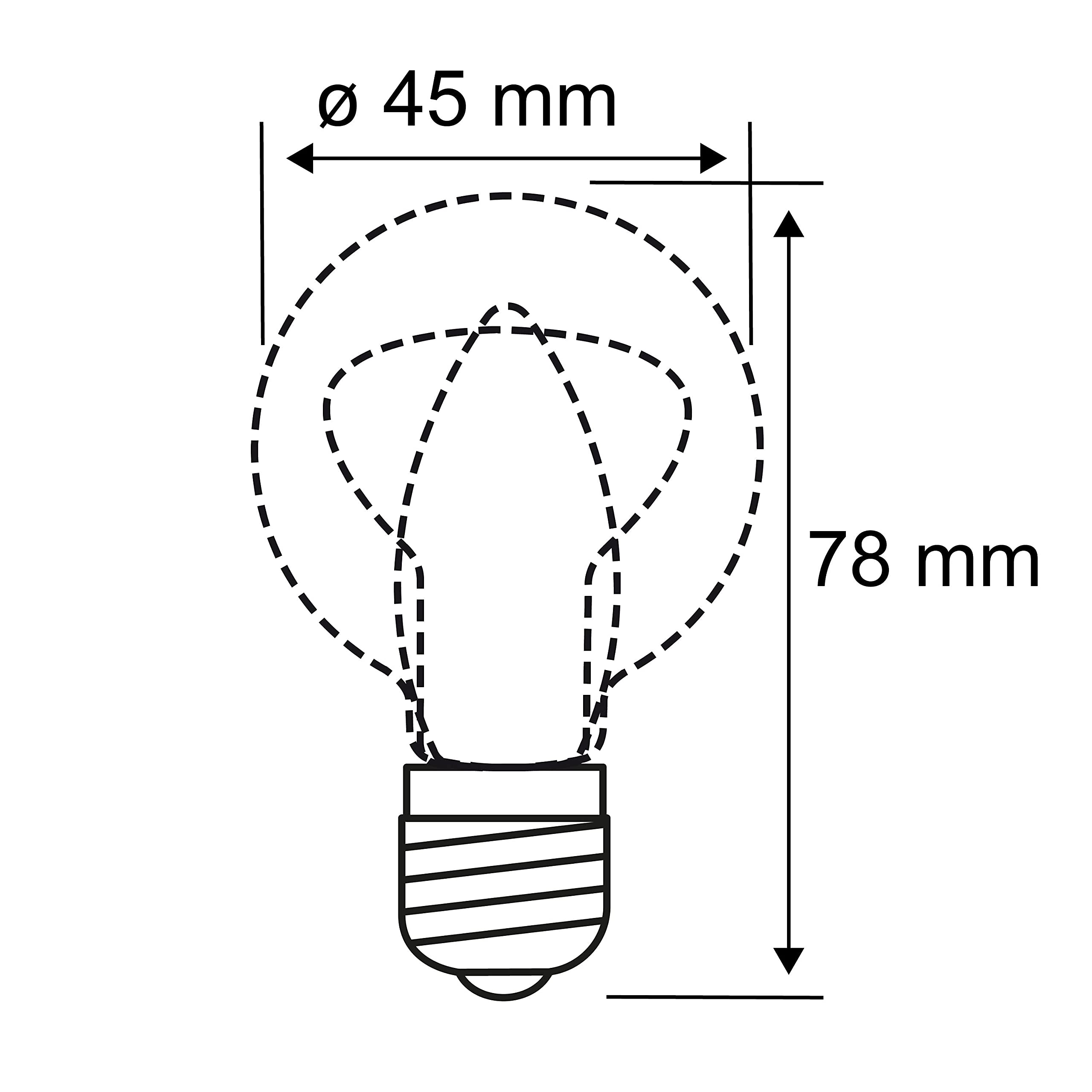 Paulmann 28503 LED Tropfen E14 4,5W Krokoeis Warmweiß dimmbar