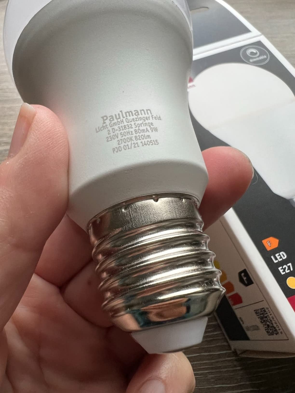 Paulmann LED Zigbee E27 9W 820lm 2700K Matt dimmbar Smart