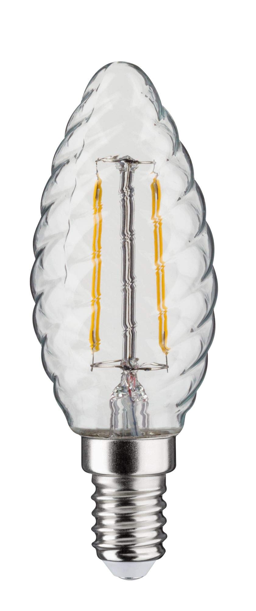 Paulmann 28499 LED Kerze gedreht E14 klar warmweiß dimmbar