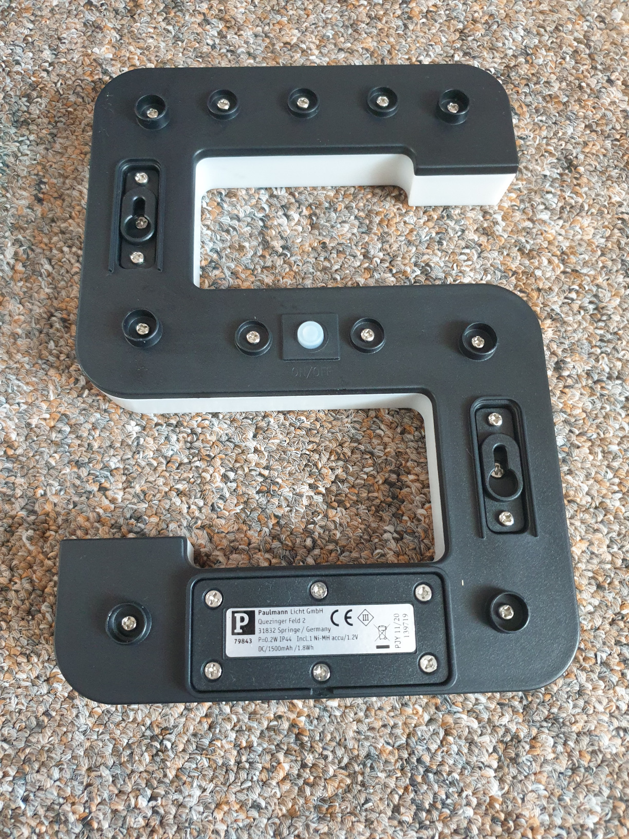 Paulmann 79843 Solar-Hausnummer schwarz warmweiß IP44