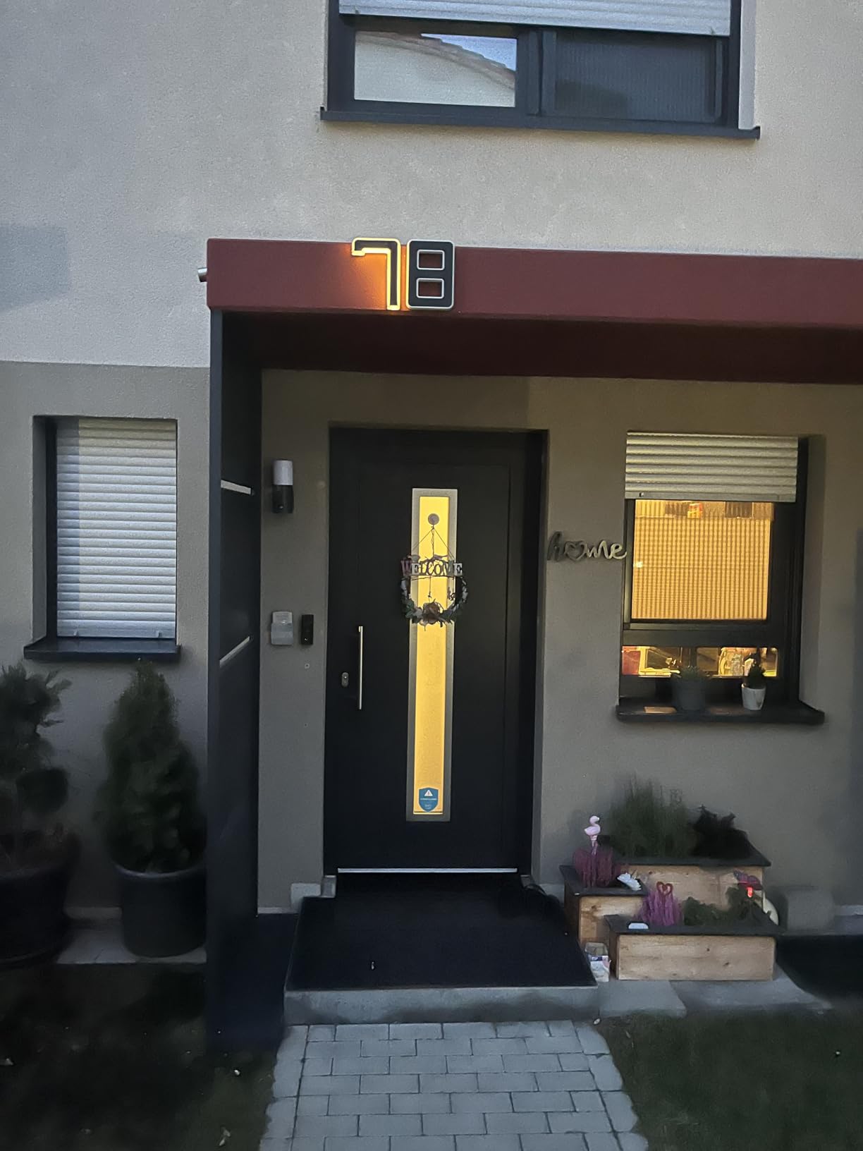 Paulmann 79849 Solar Hausnummer 8 LED Warmweiß