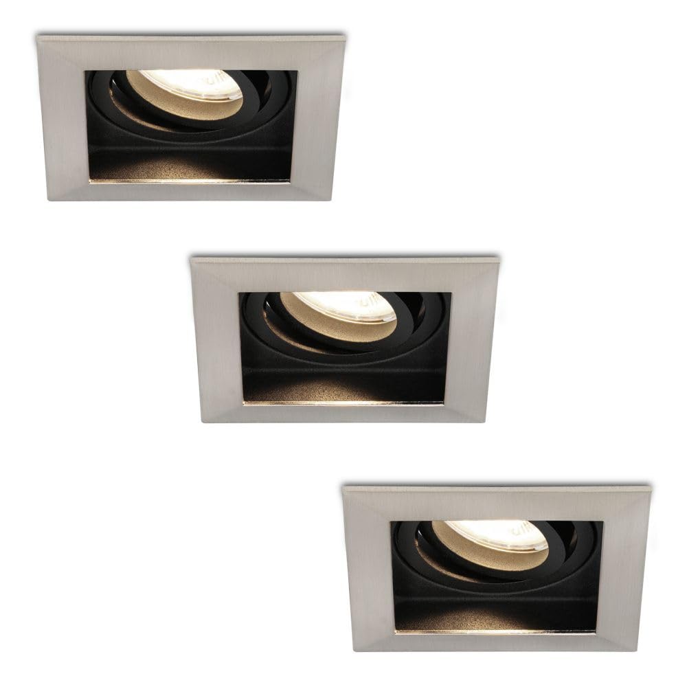 Hoftronic Durham LED Einbaustrahler eckig 4000K schwenkbar