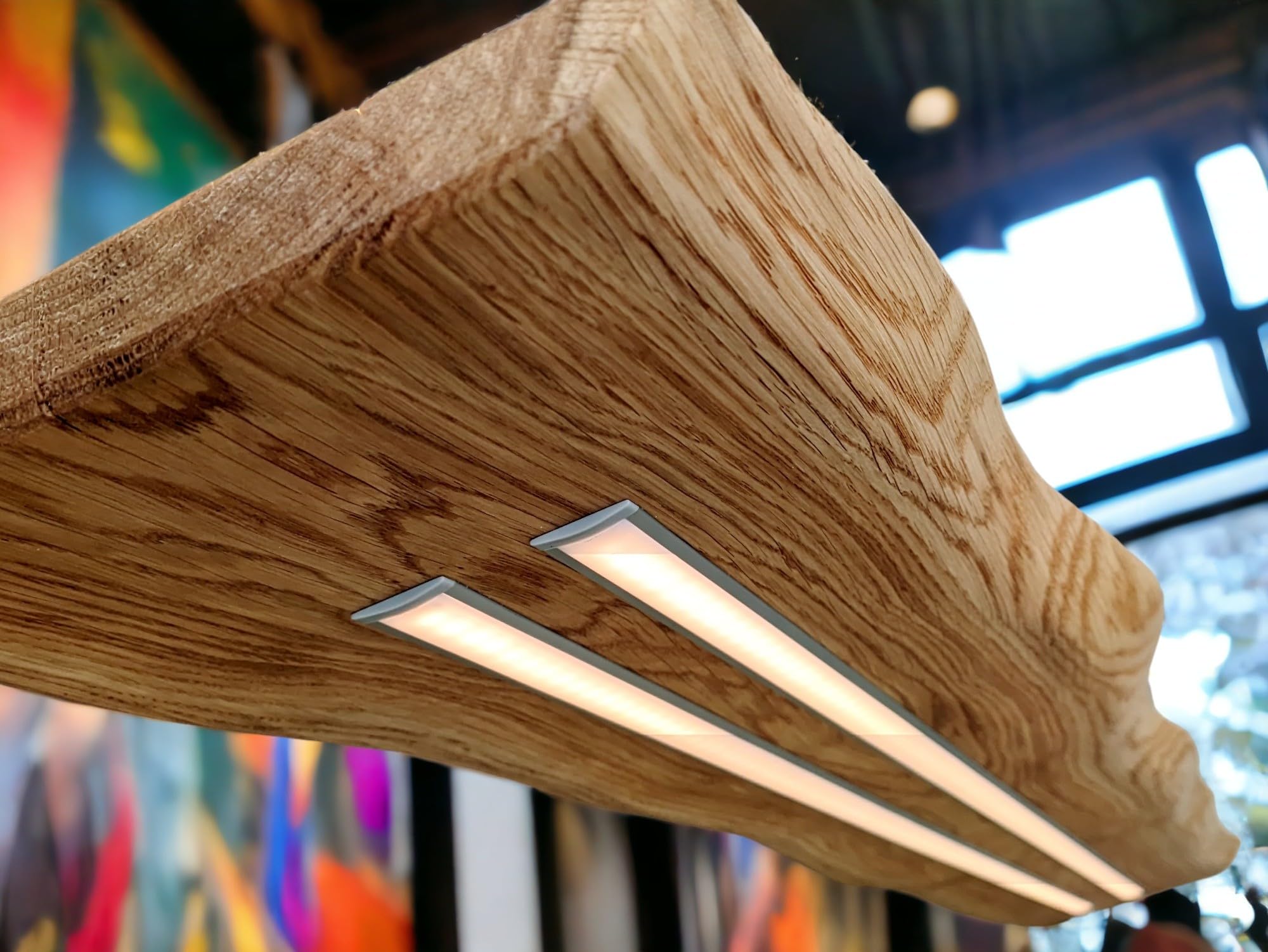 FRIESENLICHT Aria Hängelampe Holz 120cm dimmbar