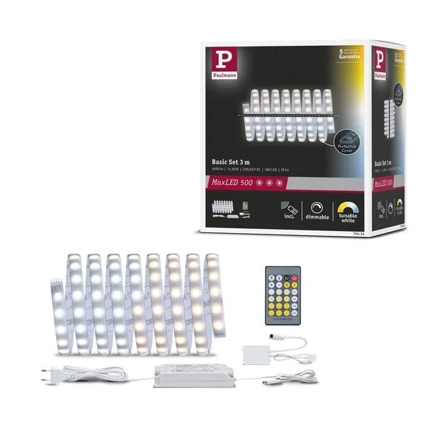 Paulmann MaxLED Tunable White Basisset LED-Strip 3m 20W