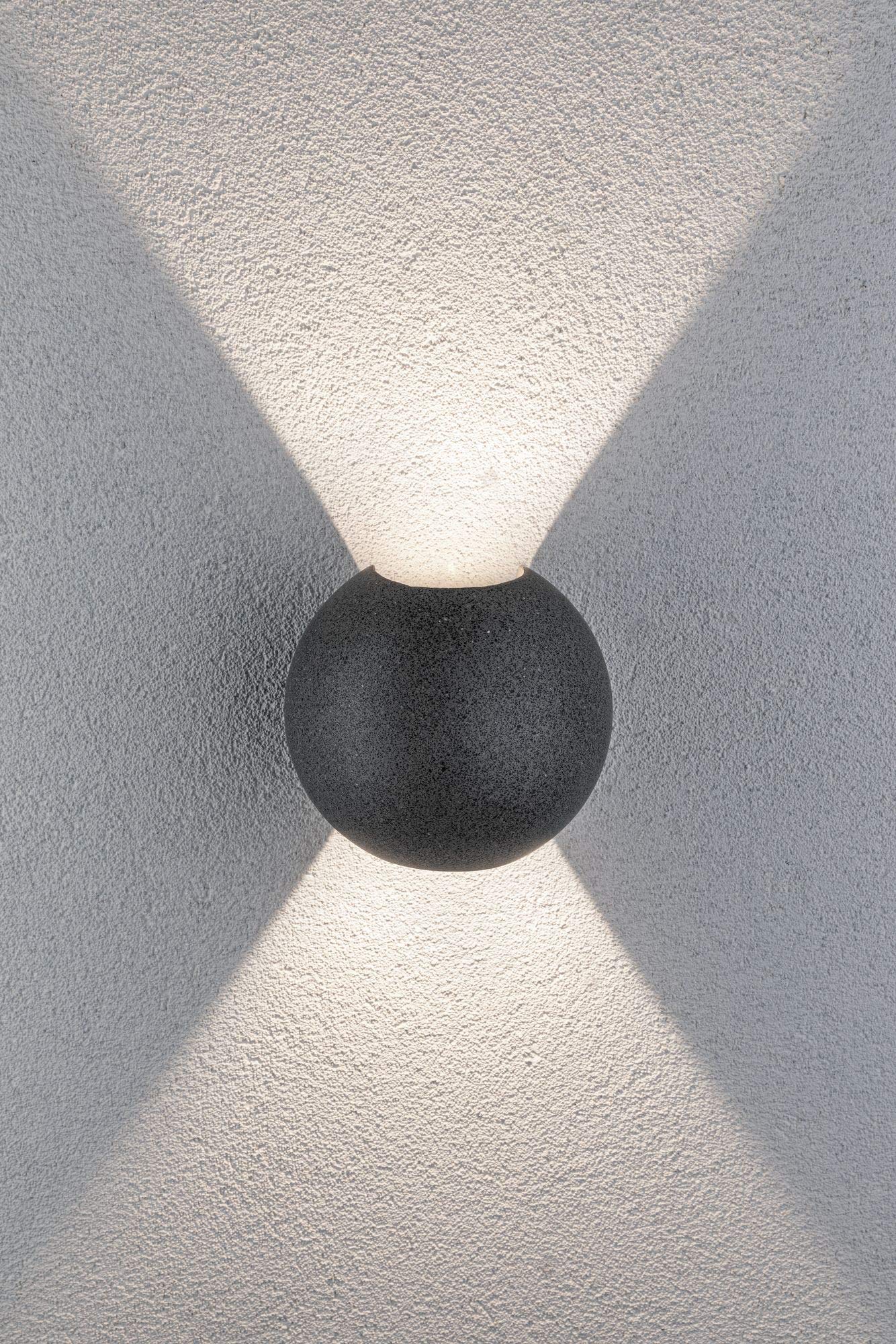 Paulmann Concrea Außenwandleuchte Beton IP65 warmweiß