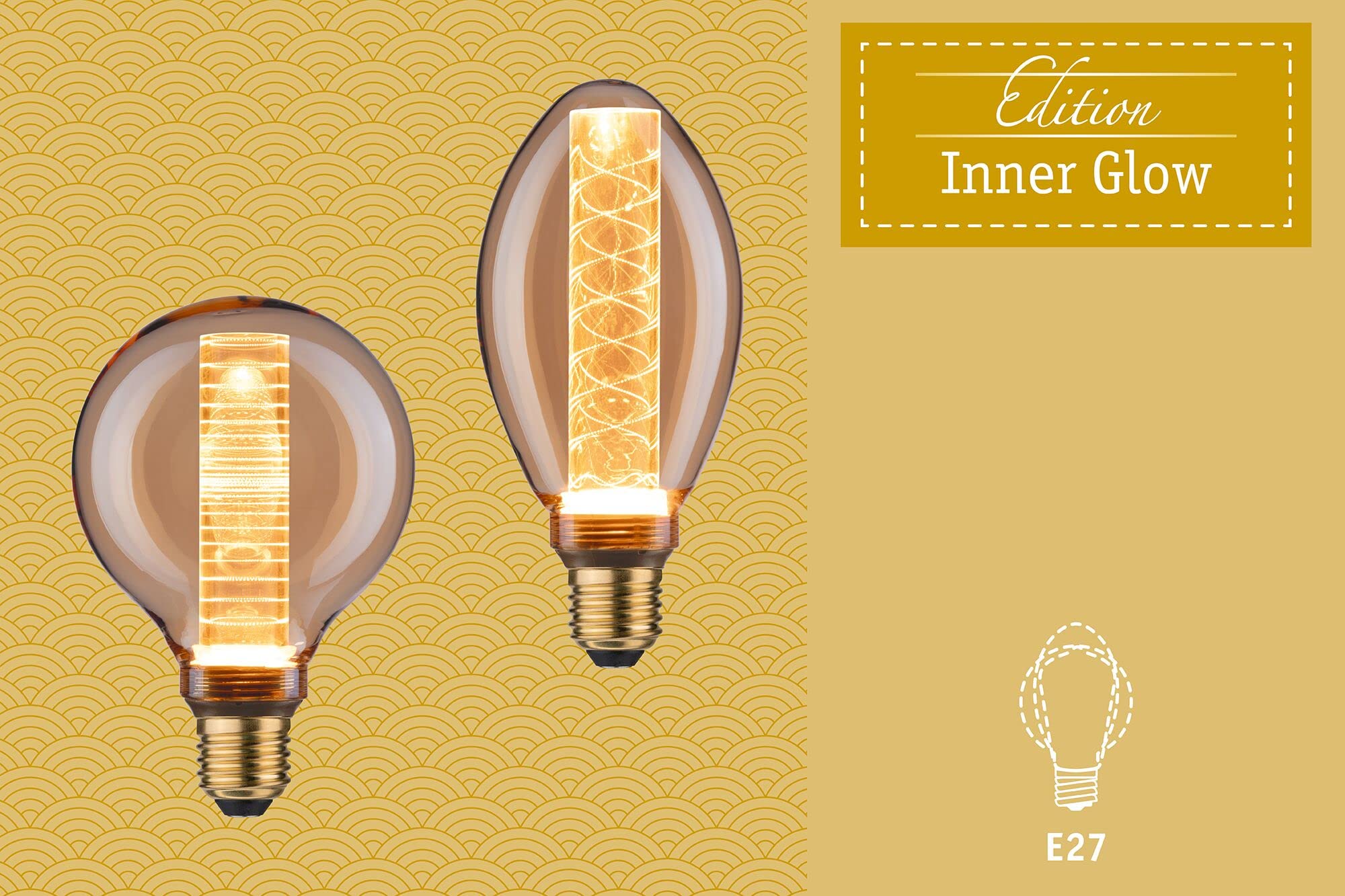 Paulmann 28601 LED-Lampe E27 Kerze Ring Gold 1800K