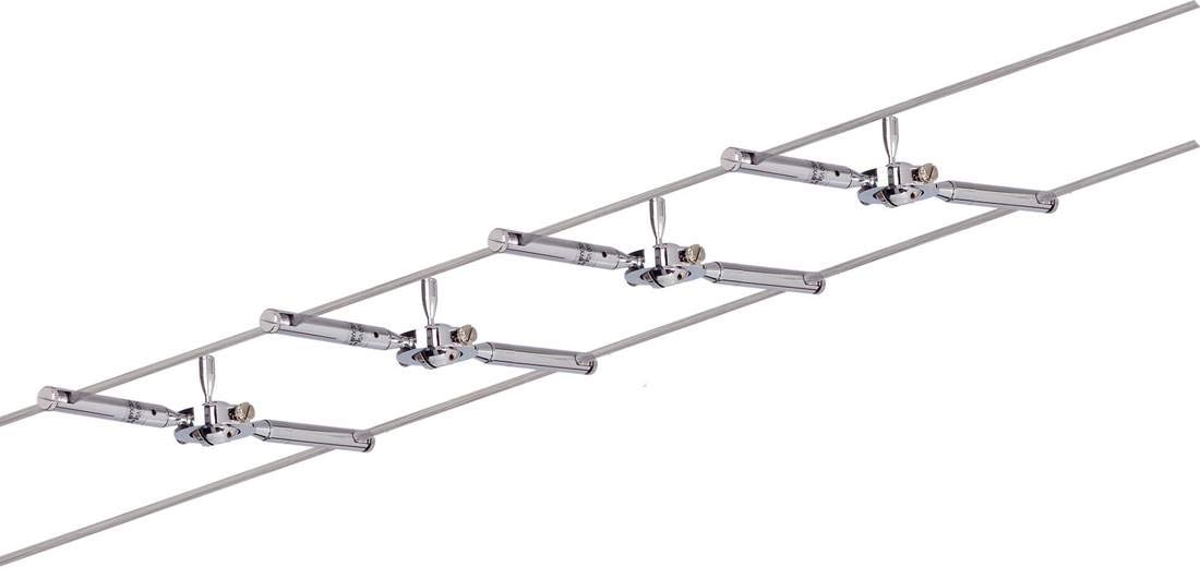 Paulmann Togo Seilsystem Basisset chrom max. 4x10W ohne LM