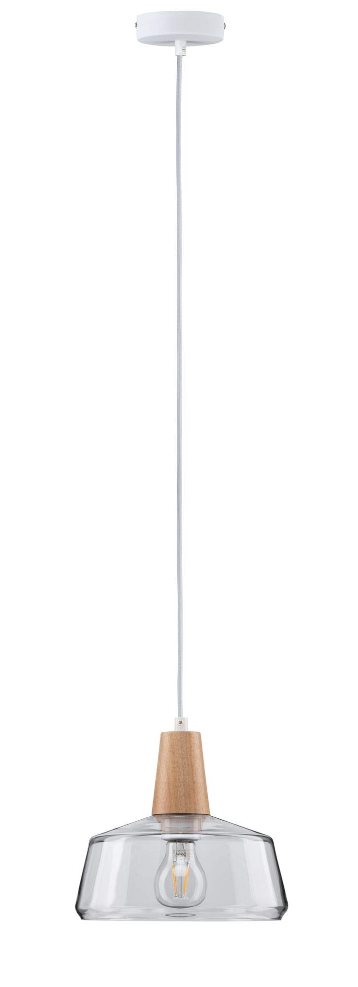 Paulmann Neordic 79744 Pendelleuchte Holz Stoffkabel