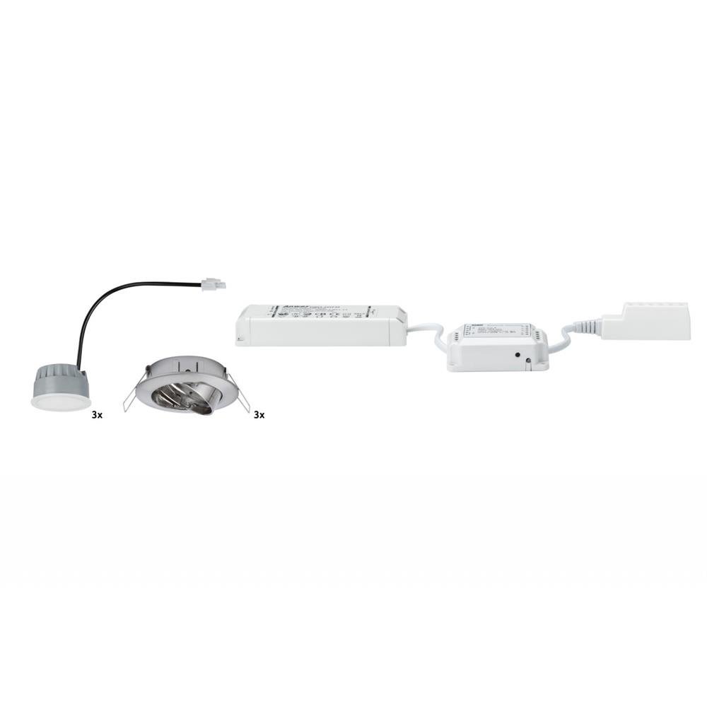Paulmann 500.07 Goal LED Einbaustrahler 3er-Set Bluetooth