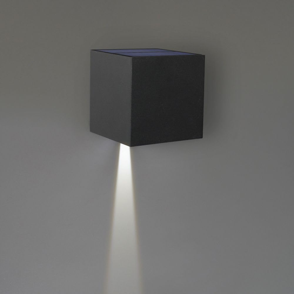 Hoftronic Kansas XL Solar Wandleuchte 3000K Bewegungsmelder
