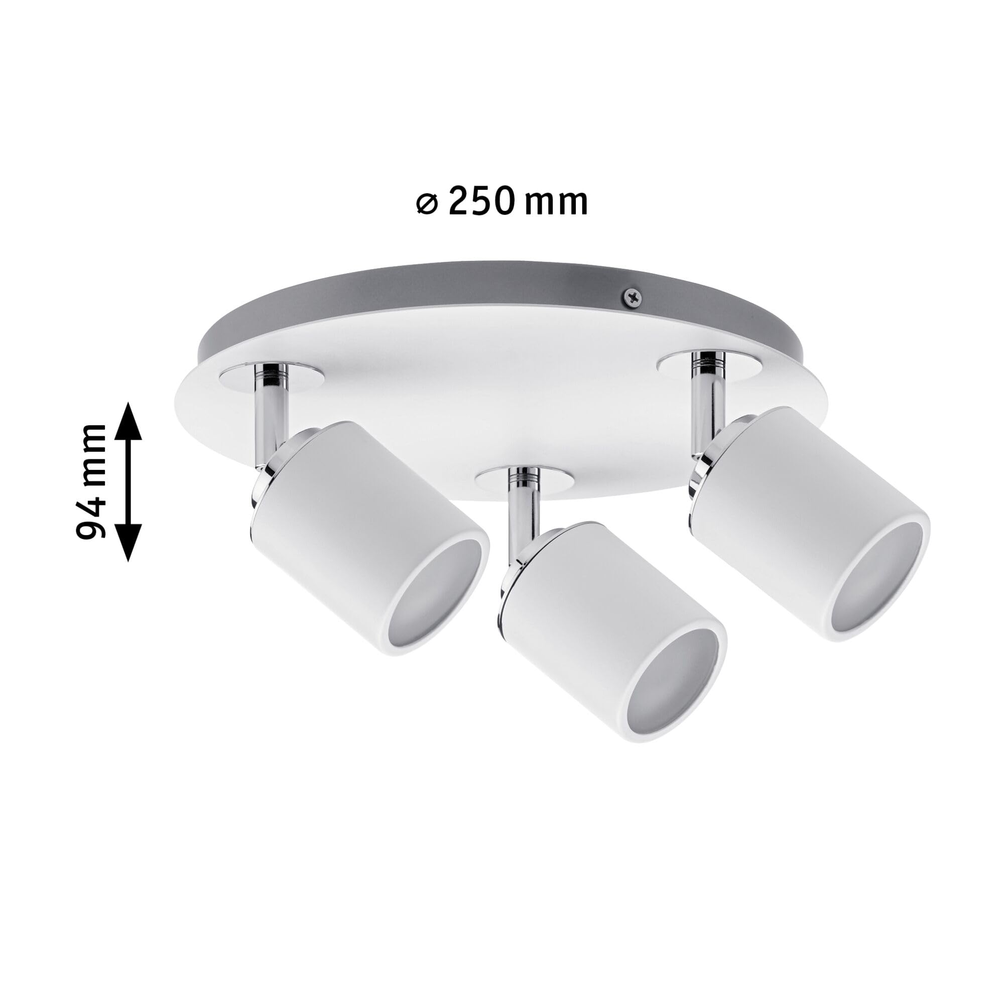Paulmann Tube 66719 Spot Deckenleuchte GU10 3-flammig IP44