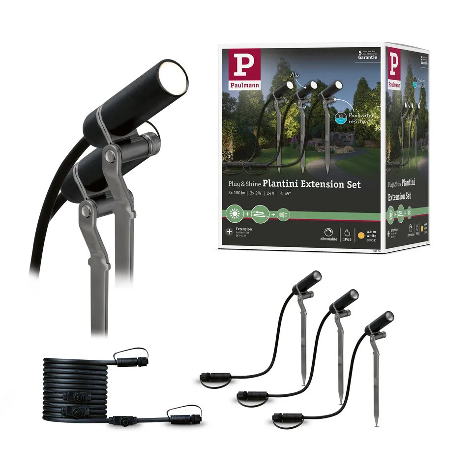 Paulmann Plug&Shine Plantini Spot 3000K anthrazit Ergänzung
