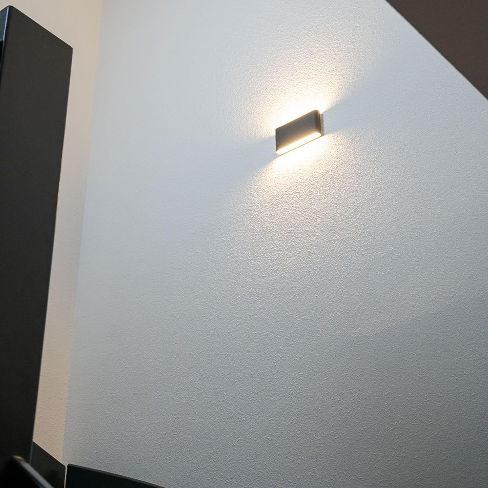 Hoftronic Dallas XL Wandleuchte Up Down schwarz 24W 3000K