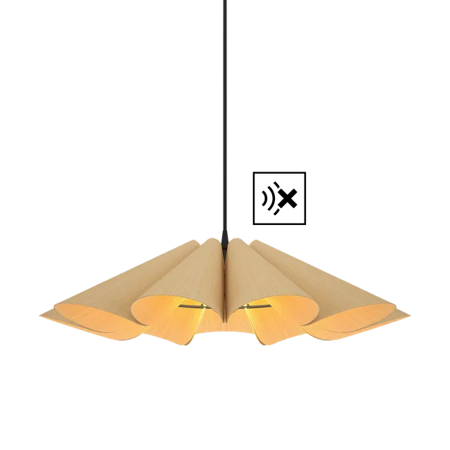 Bruck Delfina Pendelleuchte Holz handlackiert