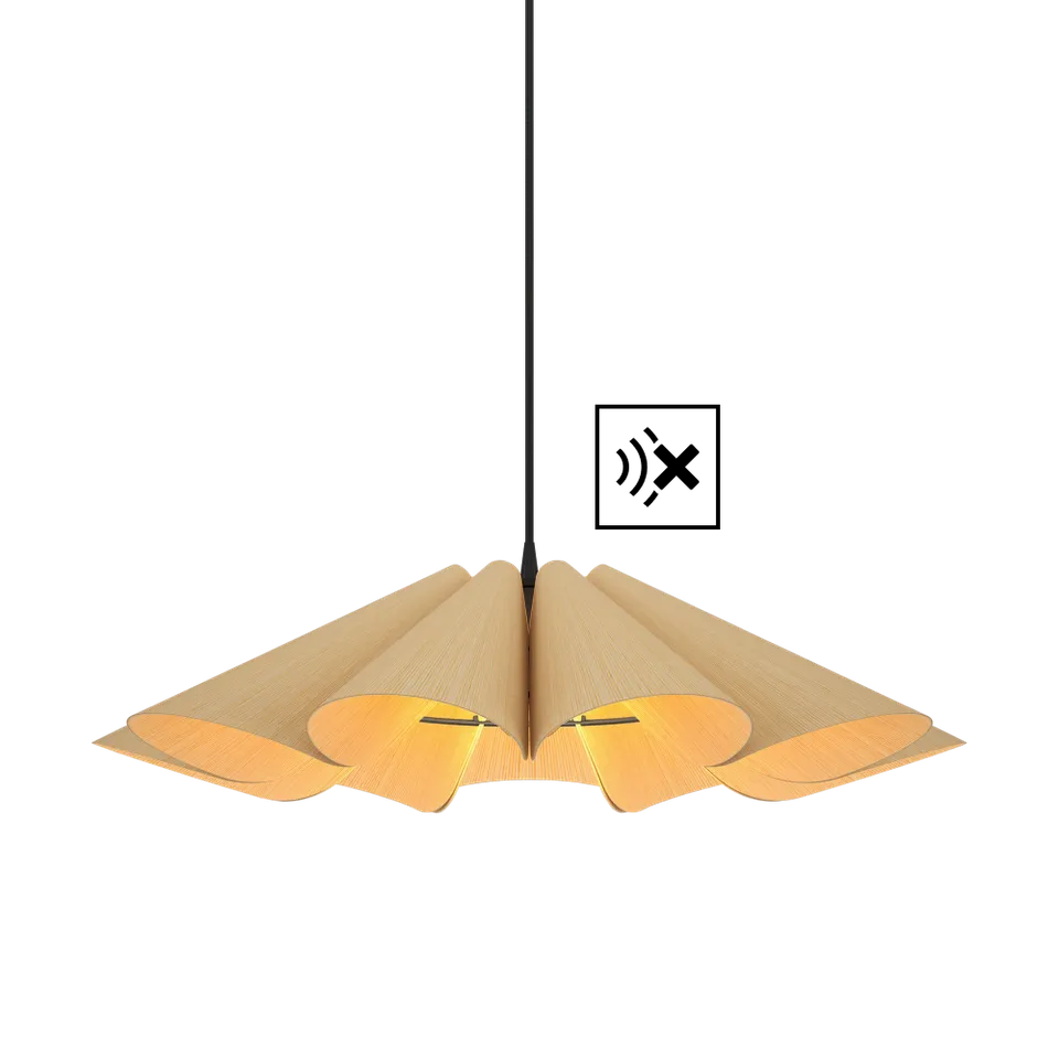 Bruck Delfina Pendelleuchte Holz handlackiert