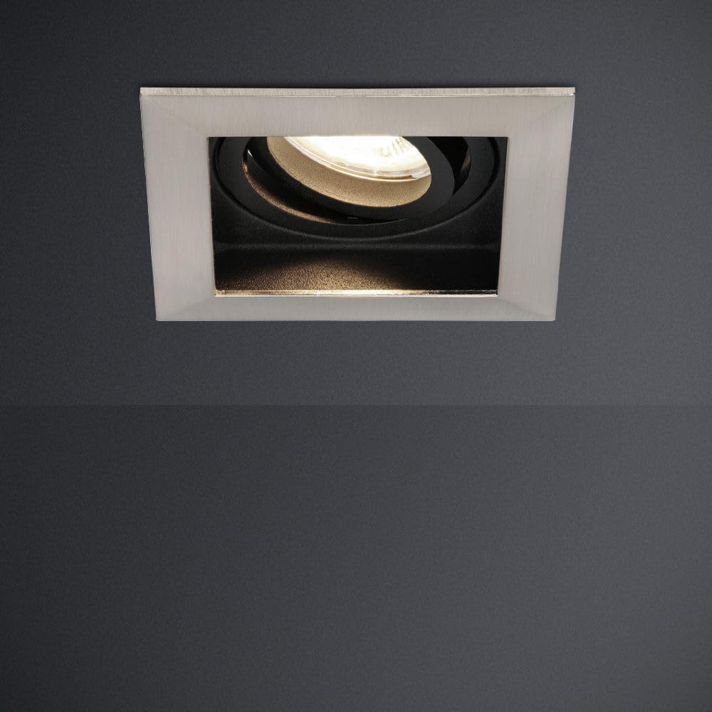 Hoftronic Durham LED Einbaustrahler eckig 4000K schwenkbar