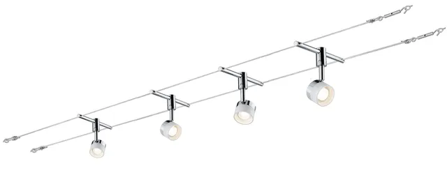 Paulmann 940.80 Stage Seilsystem LED-Set weiß 4x5W warmweiß