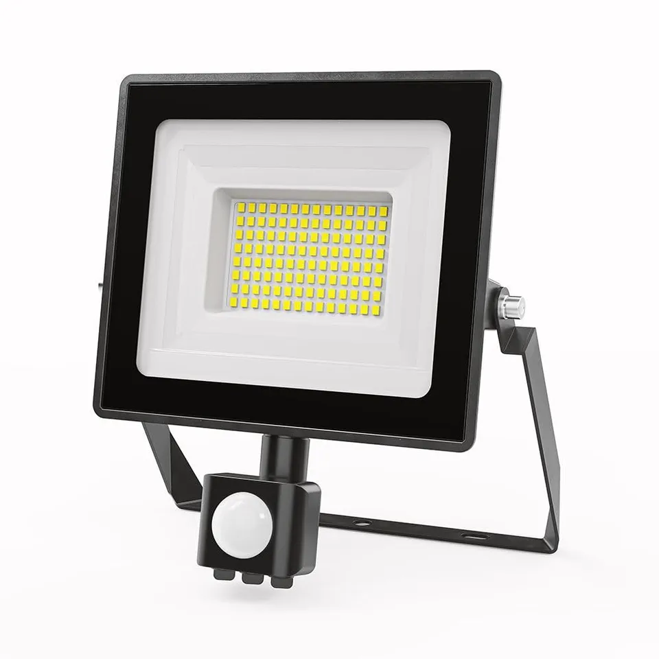 Hoftronic Stratos LED Fluter 50W kaltweiß mit Bewegungsmelder