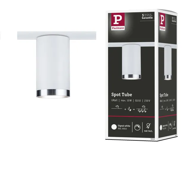 Paulmann URail 94883 Tube Schienenspot GU10 signalweiß