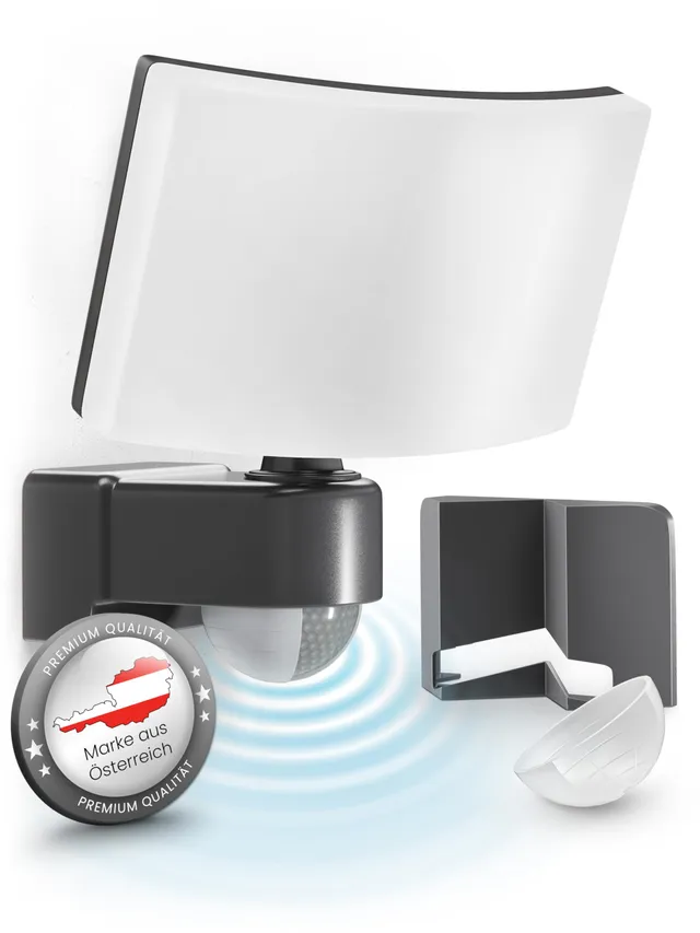 MATO Lumax LED-Strahler 30W mit Bewegungsmelder anthrazit