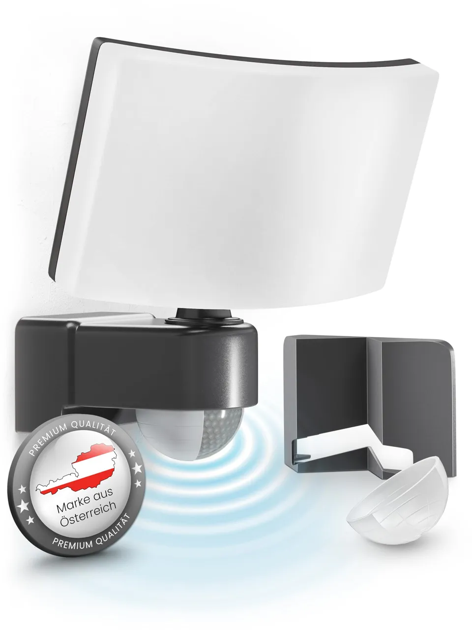 MATO Lumax LED-Strahler 30W mit Bewegungsmelder anthrazit