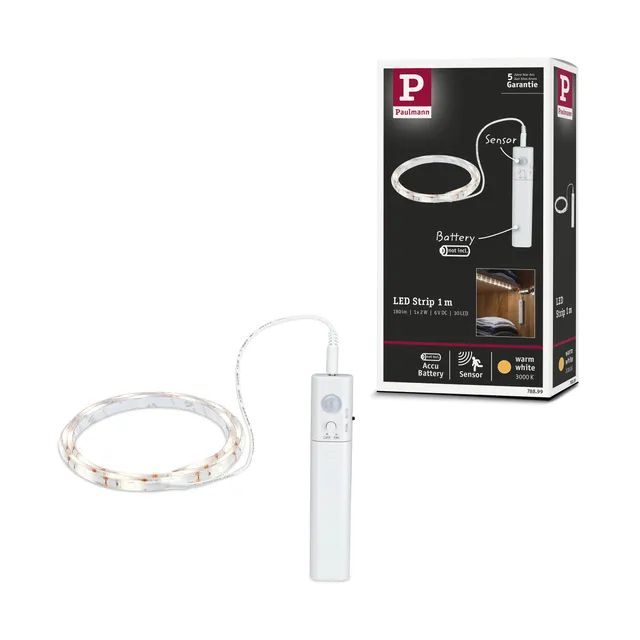 Paulmann MaxLED 78899 LED Strip Batterie 1m Weiß