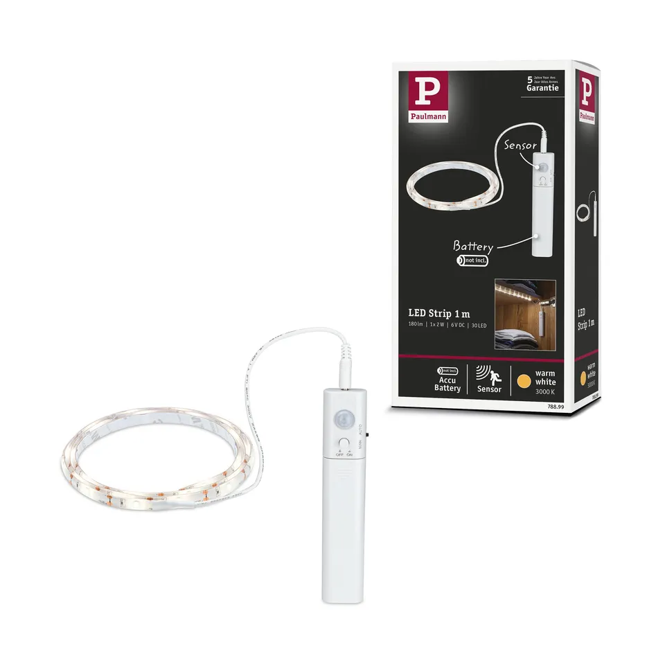 Paulmann MaxLED 78899 LED Strip Batterie 1m Weiß
