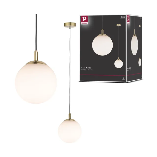 Paulmann Neordic Menja 79733 Pendelleuchte Weiß-Messing E27