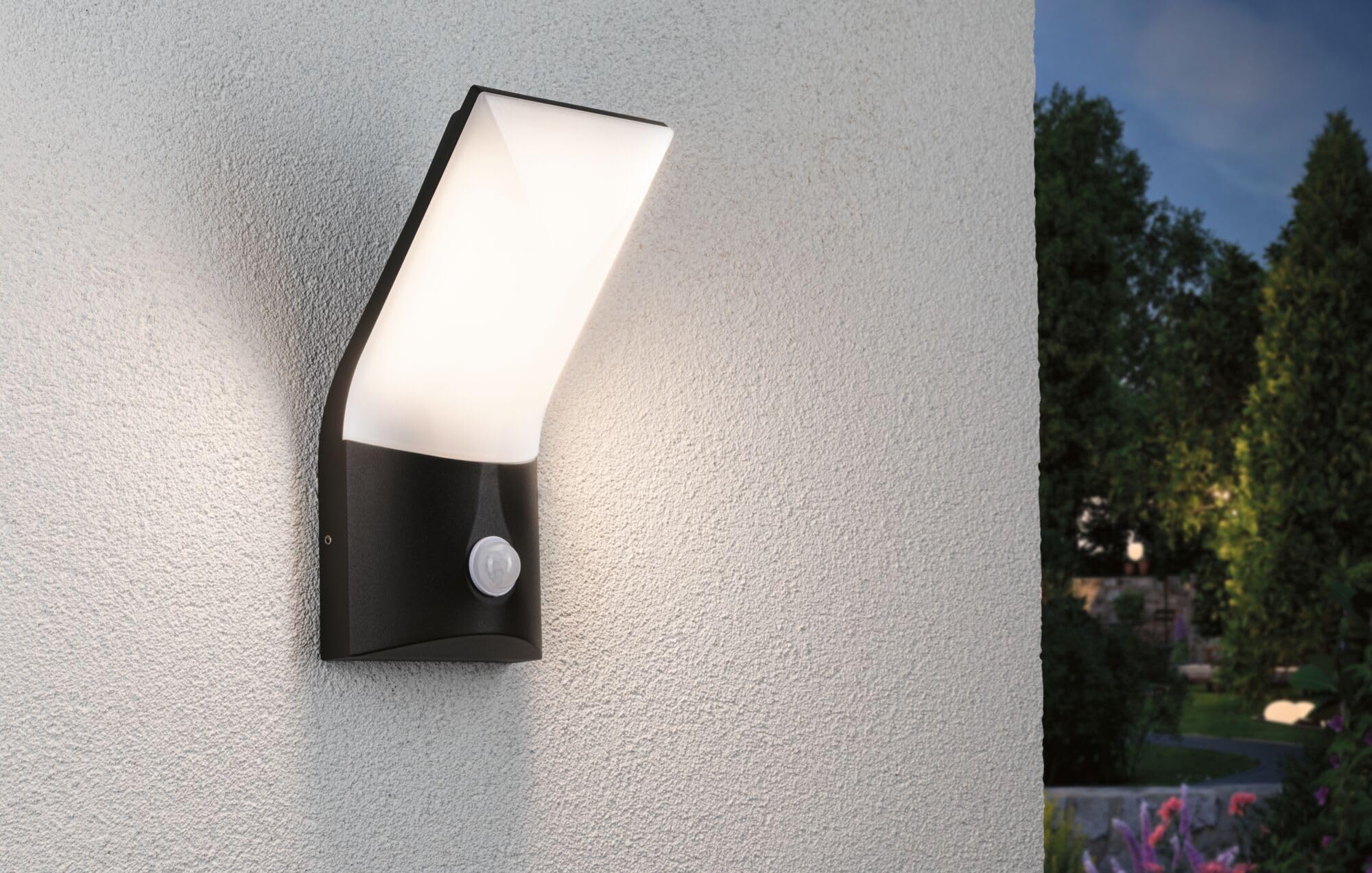 Paulmann Adya Außenwandleuchte IP44 anthrazit mit Sensor