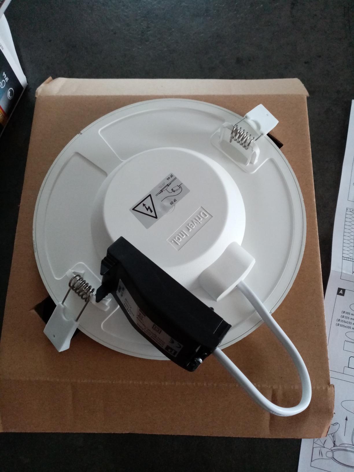 Paulmann Areo 929.33 Einbaupanel 180mm weiß IP44