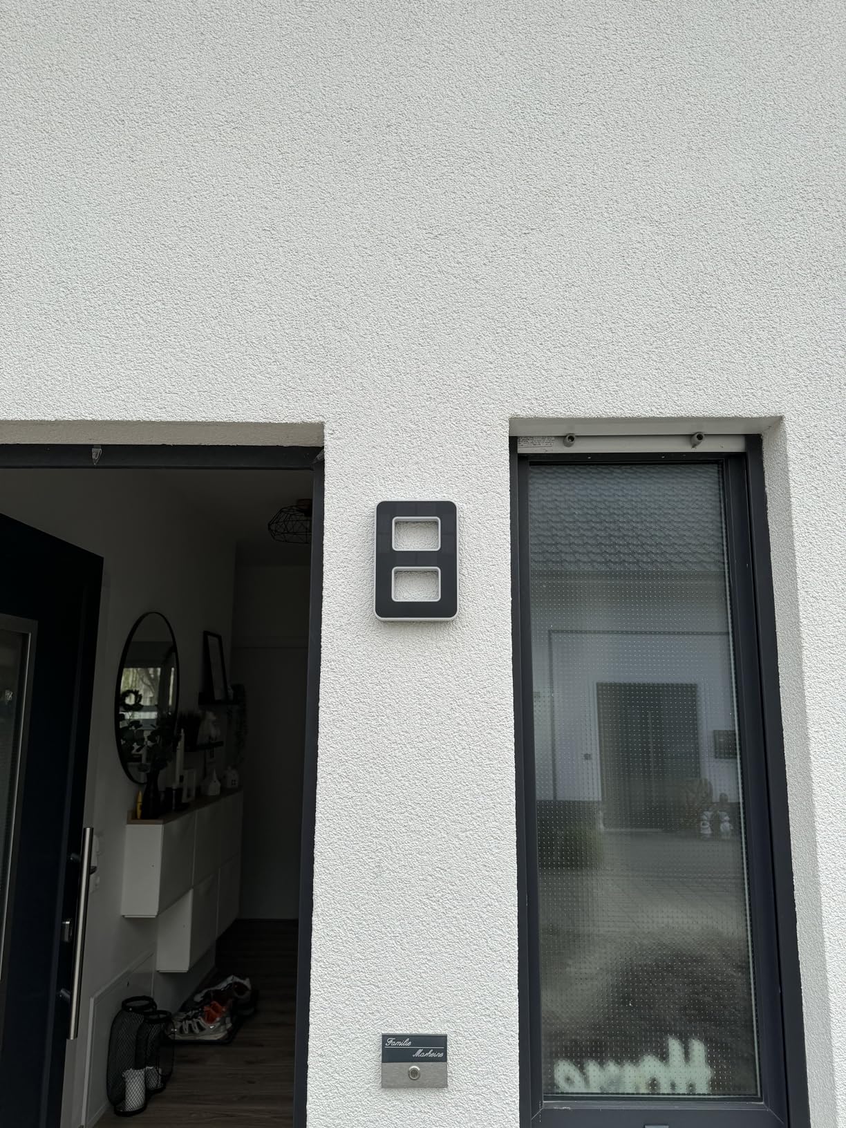 Paulmann 79849 Solar Hausnummer 8 LED Warmweiß