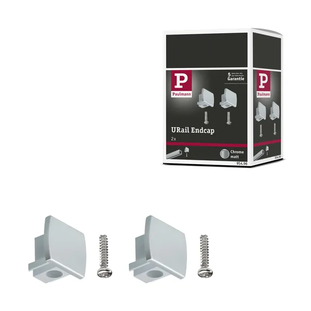 Paulmann URail 95496 Endkappe Chrom Kunststoff