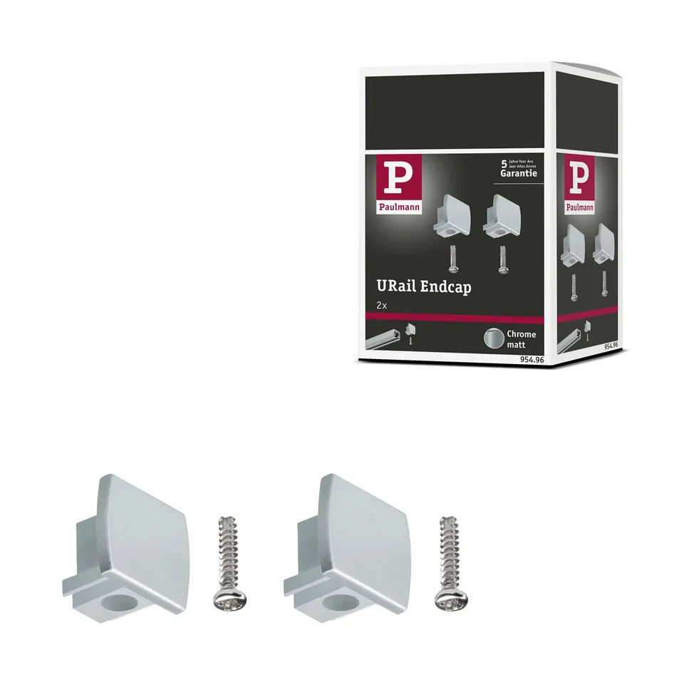 Paulmann URail 95496 Endkappe Chrom Kunststoff