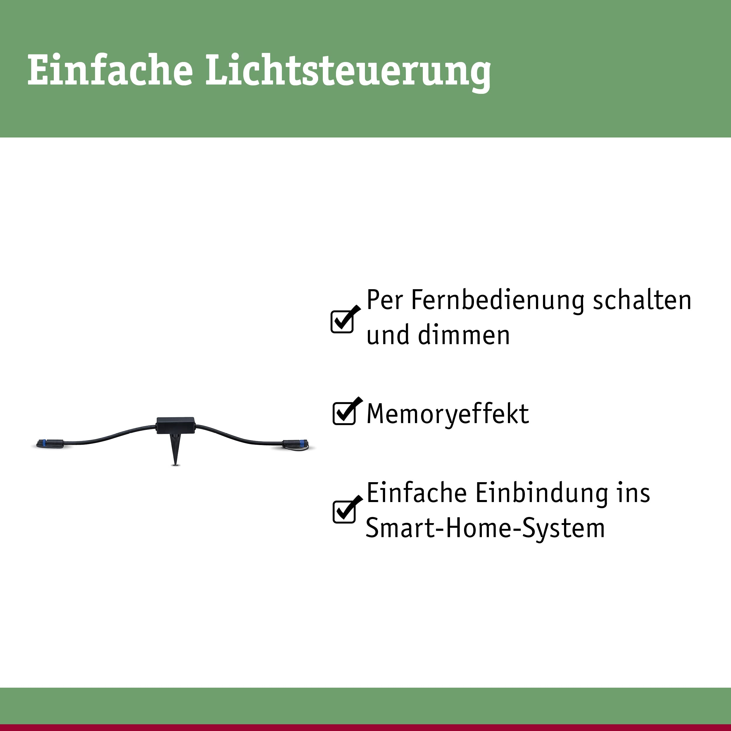 Paulmann Plug & Shine Zigbee Controller IP68 75W dimmbar