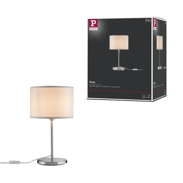 Paulmann Tessa 70923 Tischleuchte Creme E14