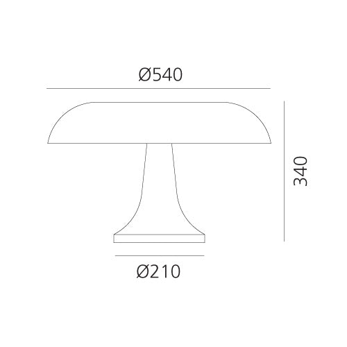 Artemide Nesso Tischleuchte Orange ABS Skulptur