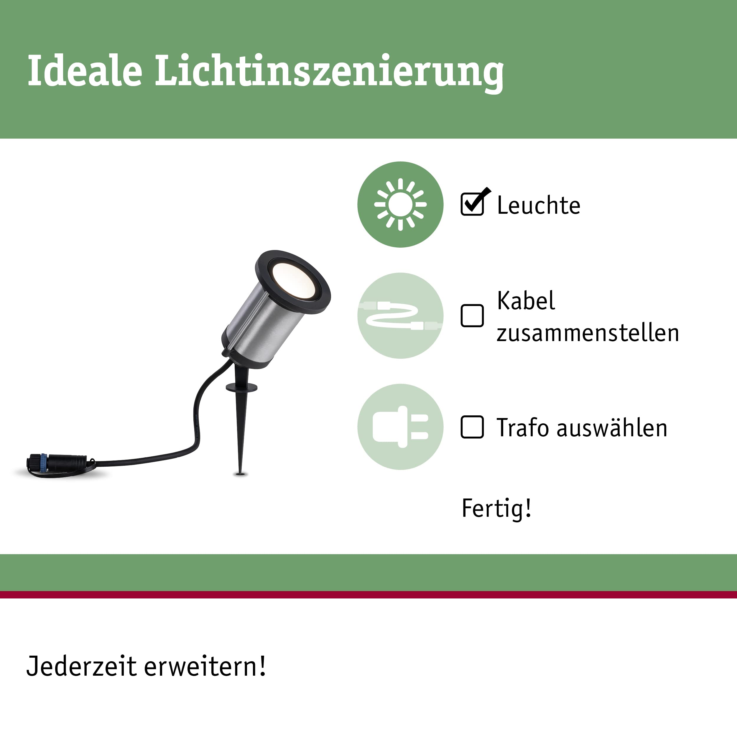 Paulmann Plug Shine Spot Classic Außenspot IP65 5,1W