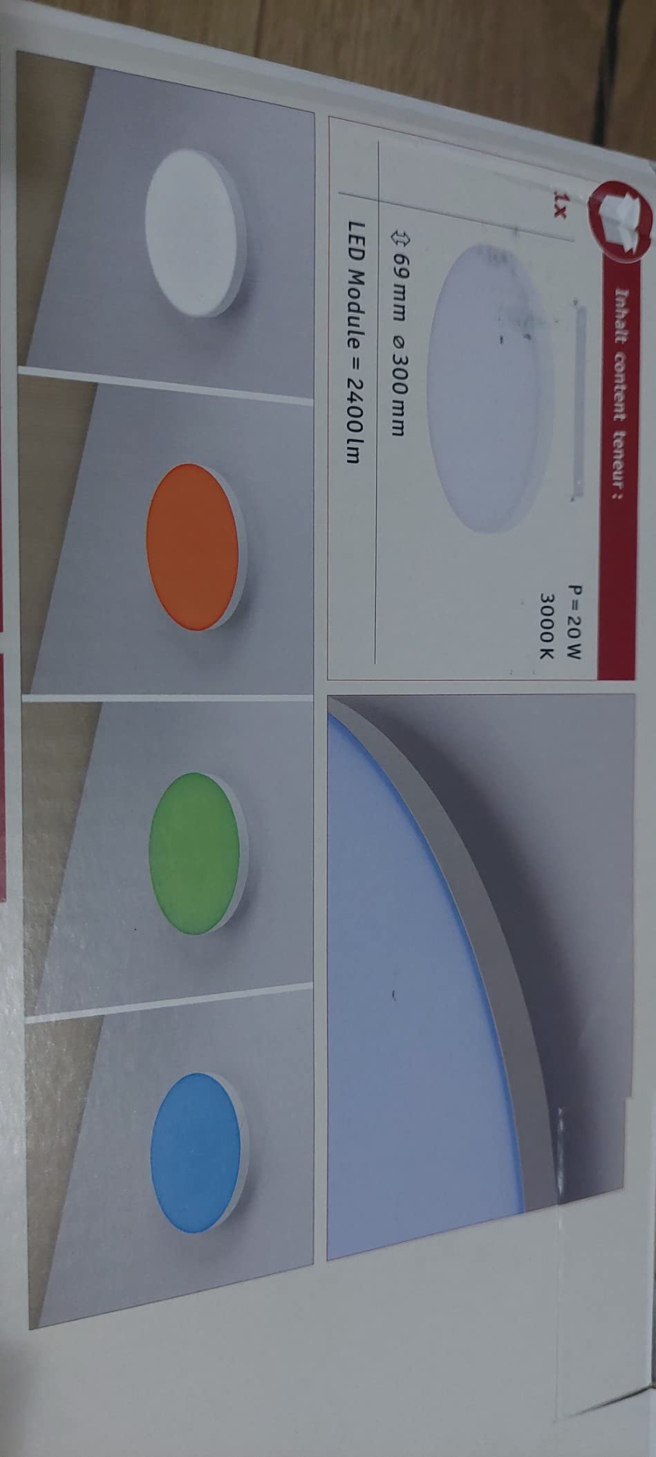 Paulmann 79899 Velora LED-Panel rund 300mm RGBW 16,5W Weiß