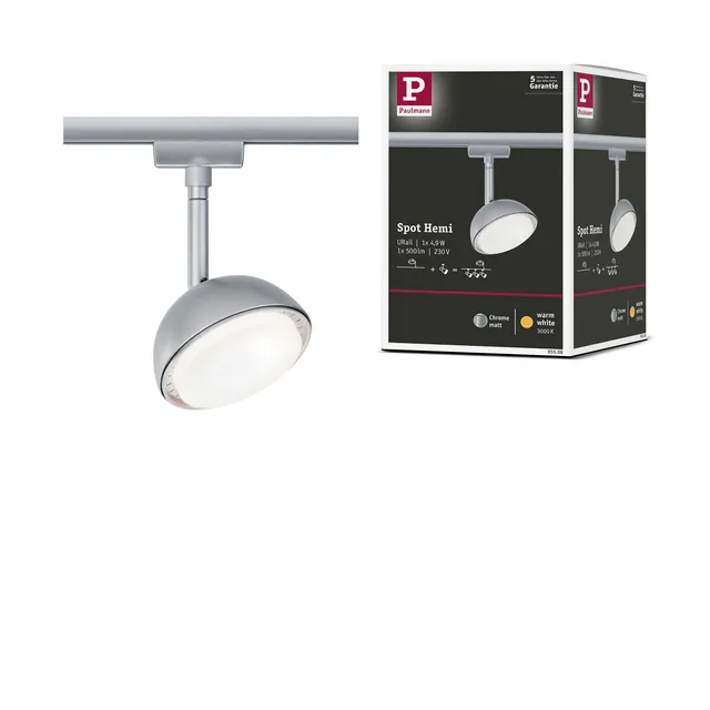 Paulmann URail Hemi 95508 Schienenspot Chrom matt 425lm