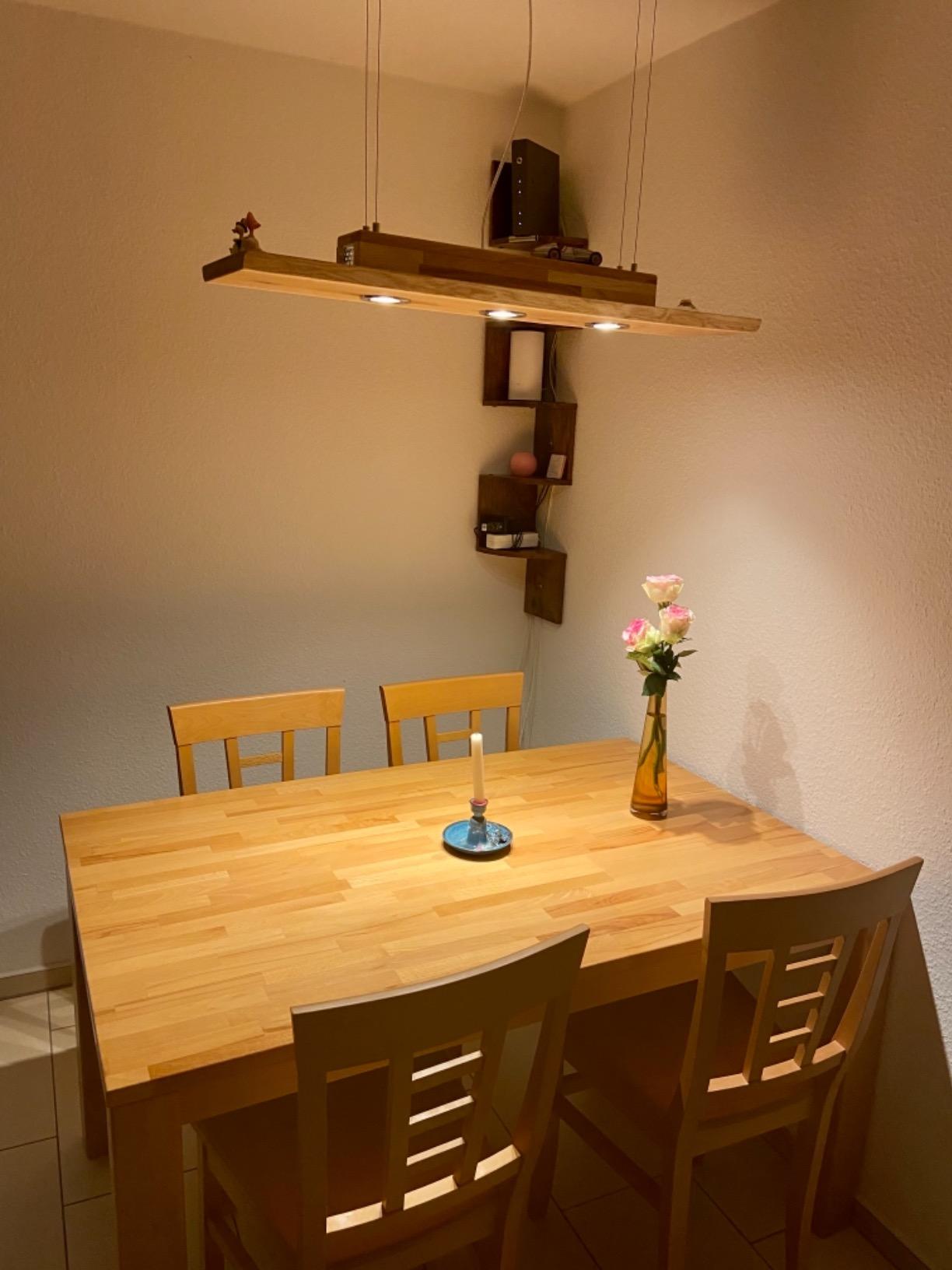 Friesenlicht Tessa Hängelampe 100 cm 3 Spots Wildeiche